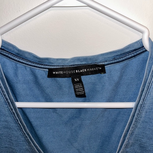 Flattering, ruched T, White House Black Market - Picture 3 of 5